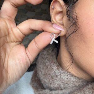 925 Sterling Silver Bow Earrings